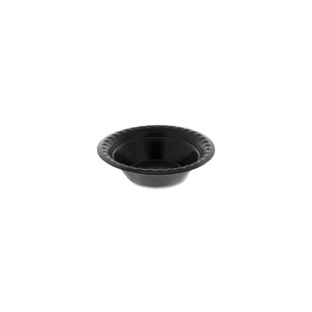 Placesetter Deluxe Laminated Foam Dinnerware, Bowl, 4 oz, Black 1,250/Carton